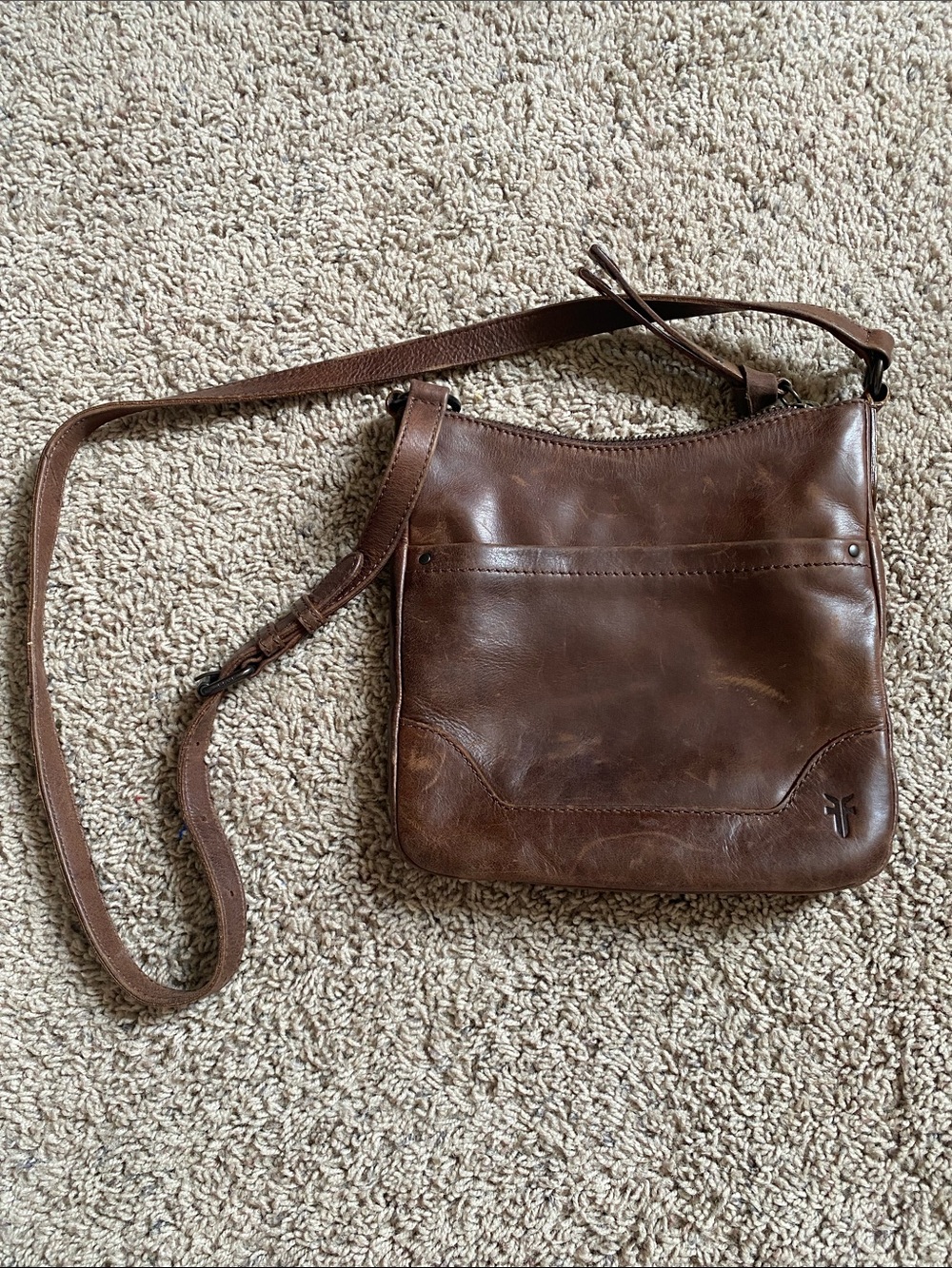 Frye Leather Crossbody Bag - Brown